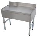 Advance Tabco CRD-18 18" Bar Type Modular Drainboard w/ 4" Splash, Stainless, 18" x 21", Stainless Steel