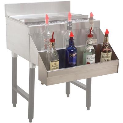 Advance Tabco SR-30H 30" Single Tier Add-On Bottle Rack w/ Keyhole, Stainless Steel