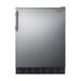 Summit FF708BLSSADA 24" Undercounter Refrigerator w/ (1) Section & (1) Door, 115v, Silver