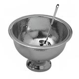 American Metalcraft HMPB20 Punch Bowl w/ 13 qt Capacity, Hammered, Stainless, Stainless Steel