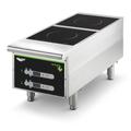 Vollrath 912HIDC Cayenne Countertop Commercial Induction Cooktop w/ (2) Burners, 208-240v/1ph, 2 Burners, Digital Controls, Stainless Steel