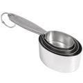 Cuisipro 74-7141 Measuring Cup Set, Includes 1/4, 1/3, 1/2 and 1 cup, Stainless Steel