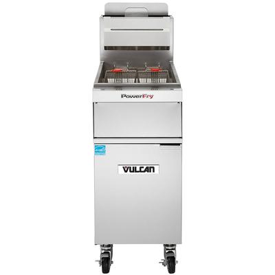 Vulcan 1TR45A LP Commercial Gas Fryer - 50 lb Vat, Floor Model, Liquid Propane, Stainless Steel, Gas Type: LP