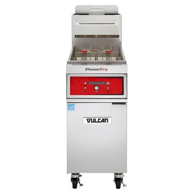 Vulcan 1TR85DF LP Commercial Gas Fryer - 90 lb Vat, Floor Model, Liquid Propane, Solid State Digital Controls, KleenScreen Filtration System, Stainless Steel, Gas Type: LP