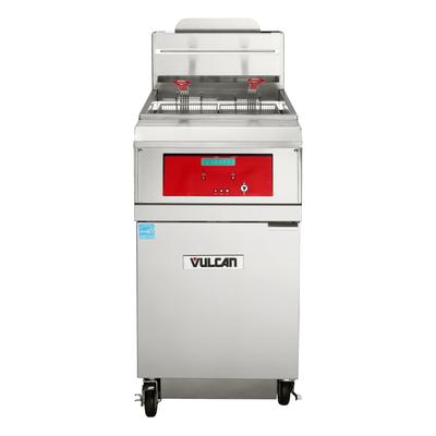 Vulcan 1VHG75DF Commercial Gas Fryer - (1) 75 lb Vat, Floor Model, Liquid Propane, Stainless Steel, Gas Type: LP