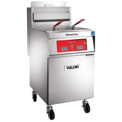 Vulcan 1VK65C NG Commercial Gas Fryer - 70 lb Vat, Floor Model, Natural Gas, Computer Controls, 80,000 BTU, Stainless Steel, Gas Type: NG