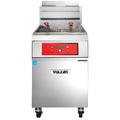 Vulcan 1VK65D Commercial Gas Fryer - (1) 70 lb Vat, Floor Model, Natural Gas, Solid State Controls, 80, 000 BTU, Stainless Steel, Gas Type: NG
