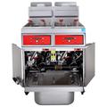 Vulcan 3VK45CF PowerFry5 Commercial Gas Fryer - (3) 50 lb Vats, Floor Model, Natural Gas, KleenScreen Filtration & Computer Controls, Stainless Steel, Gas Type: NG