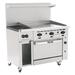 Vulcan 48S-2B36G Endurance 48" 2 Burner Commercial Gas Range w/ Griddle & Standard Oven, Liquid Propane, 2 Burners & Griddle, Stainless Steel, Gas Type: LP