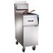 Vulcan 4TR65DF Commercial Gas Fryer - (4) 70 lb Vats, Floor Model, Natural Gas, 260 lb., 320, 000 BTU, Stainless Steel, Gas Type: NG