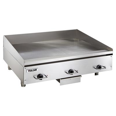 Vulcan HEG36E 208/3 36" Electric Commercial Griddle w/ Thermostatic Controls - 1/2" Steel Plate, 208v/3ph, 208 V, Stainless Steel