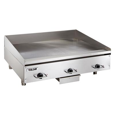 Vulcan RRE36E 208/3 36" Electric Commercial Griddle w/ Thermostatic Controls - 3/4" Steel Plate, 208v/3ph, Stainless Steel