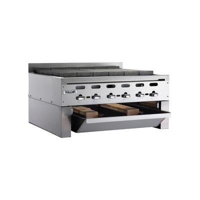 Vulcan SMOKER-VACB36 Wood Assist Achiever Smoker Base w/ 2 Grease Trays, Stainless Steel