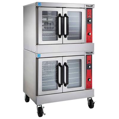 Vulcan VC66GD LP Double Full Size Liquid Propane Gas Commercial Convection Oven - 100,000 BTU, 10 Racks, LP Gas, Stainless Steel, Gas Type: LP