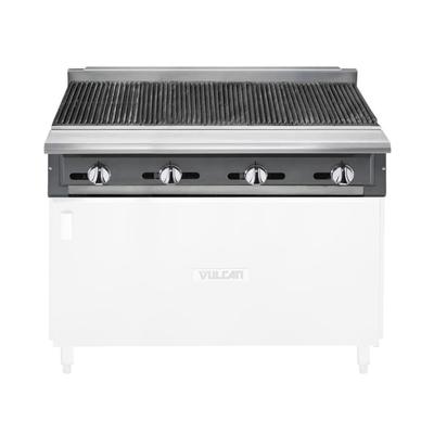Vulcan VCBB48 NG 48" Commercial Gas Range Charbroiler - Modular, Natural Gas, Radiant, 130,000 BTU, Stainless Steel, Gas Type: NG