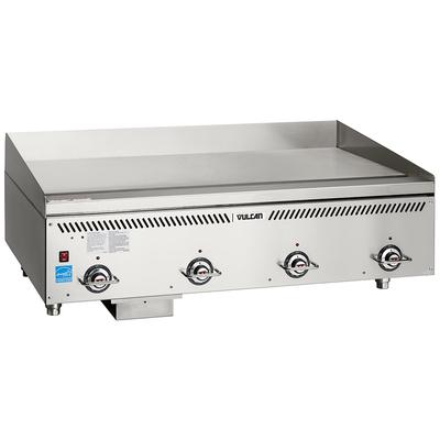 Vulcan VCCG48-AS NG 48" Gas Commercial Griddle w/ Thermostatic Controls - 1" Steel Plate, Natural Gas, Stainless Steel, Gas Type: NG