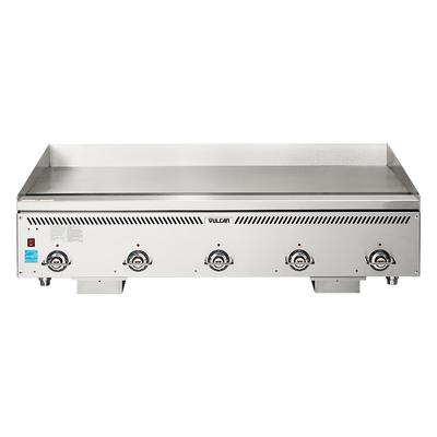 Vulcan VCCG60-AR NG 60" Gas Commercial Griddle w/ Thermostatic Controls - 1" Chrome Plate, Natural Gas, Stainless Steel, Gas Type: NG