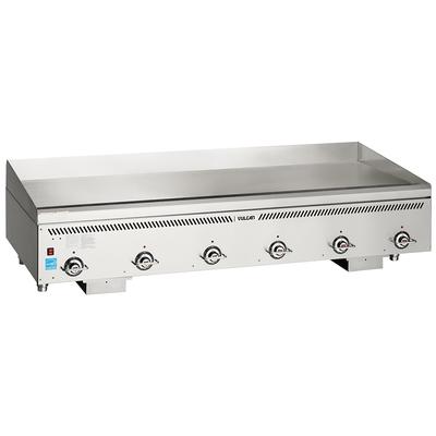 Vulcan VCCG72-AR NG 72" Gas Commercial Griddle w/ Thermostatic Controls - 1" Chrome Plate, Natural Gas, Stainless Steel, Gas Type: NG