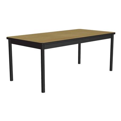 Correll LR3672-16-09-09 Economical Library Table Wear Resistant Surface T Mold Edge 36x72