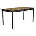 Correll LT3672-16-09-09 Economical Lab Table w/ Wear Resistant Surface T Mold Edge 36x72" Fusion Maple, Brown