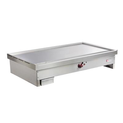 Wolf TYG48C NG Teppanyaki Griddle w/ 3/4" Polished Steel Plate, Manual, Natural Gas, Countertop, Stainless Steel, Gas Type: NG