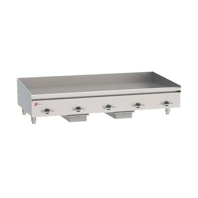 Wolf WEG60E 240/1 60" Electric Commercial Griddle w/ Thermostatic Controls - 1/2" Steel Plate, 240v/1ph, 60" x 24", 240 V, Stainless Steel