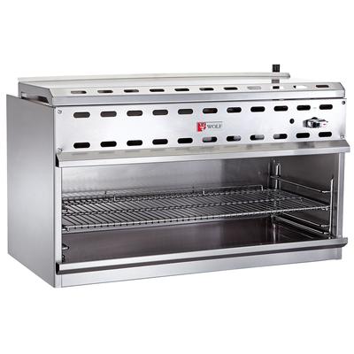 Wolf WICM72 LP 72" Gas Cheese Melter w/ Infrared Burner, Stainless, Liquid Propane, Silver, Gas Type: LP