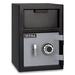 Mesa MFL2014C .8 cu ft 1 Compartment Drop Safe w/ Combination Lock, 0.8 Cubic Feet, Black Grey