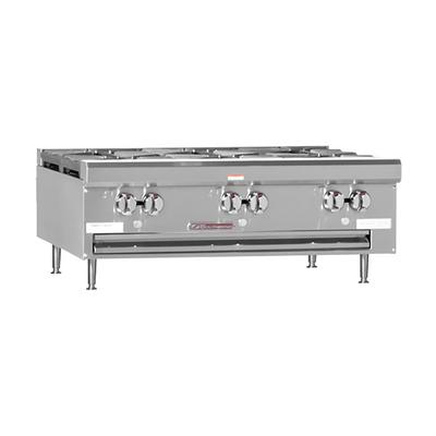 Southbend HDO-36 36" Gas Hotplate w/ (6) Burners & Manual Controls, Liquid Propane, Stainless Steel, Gas Type: LP