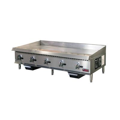 IKON IMG-60 NG 60" Gas Commercial Griddle w/ Manual Controls - 3/4" Steel Plate, Natural Gas, Stainless Steel, Gas Type: NG
