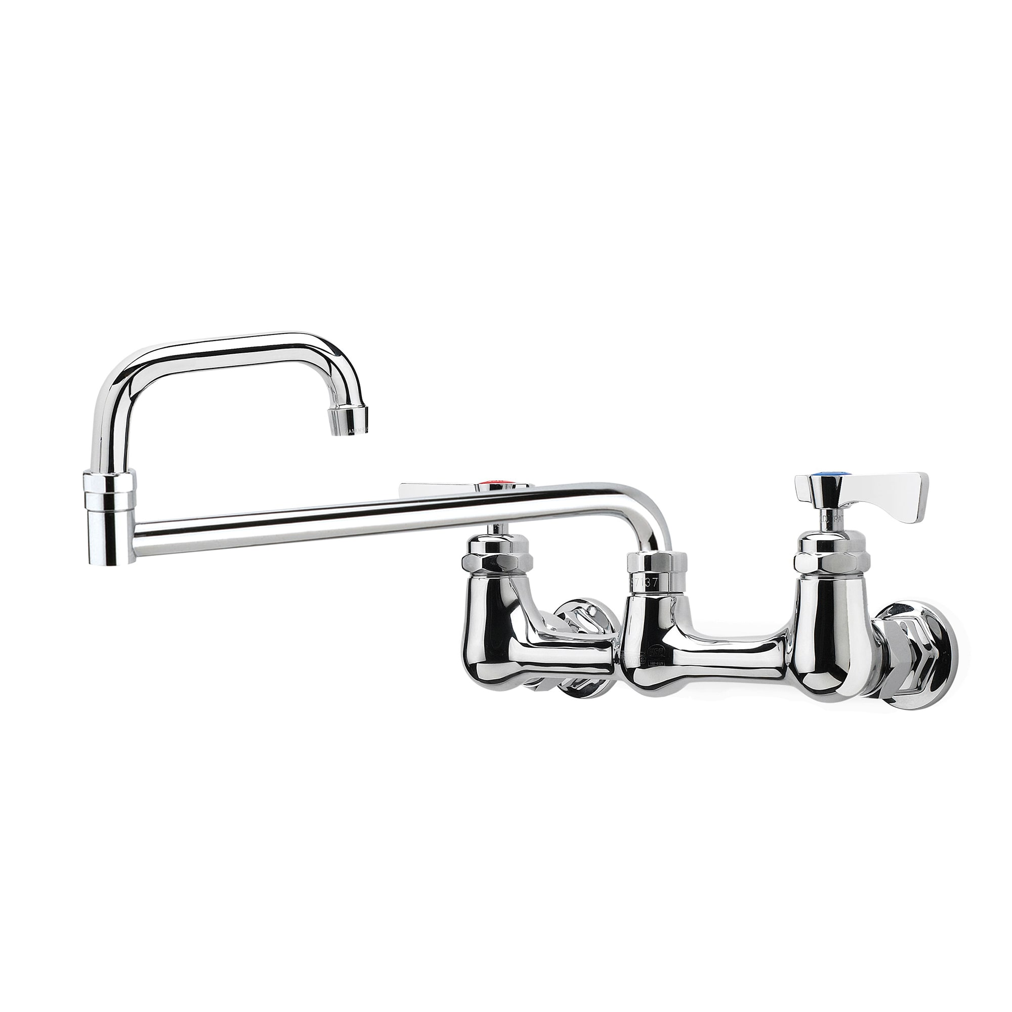 Krowne 14-818L Splash Mount Faucet w/ 18" Double Jointed Swing Nozzle, 8" Centers
