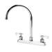 Krowne 15-502L-L-G2 Deck Mount Faucet w/ 8 1/2" Gooseneck Spout & Lever Handles - 8" Centers, 0.5 GPM