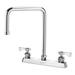 Krowne 15-532L-L-H2 Deck Mount Faucet w/ 8 1/2" Double Bend Spout & Lever Handles - 8" Centers, 0.5 GPM