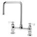 Krowne 15-832L-L-E4 Raised Deck Mount Faucet w/ 8 1/2" Double Bend Spout & Lever Handles - 8" Centers, 1.5 GPM