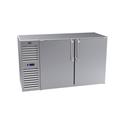 Krowne BS60L-SNS 60" Bar Refrigerator - 2 Swinging Solid Doors, Stainless, 115v, 115 V, Silver