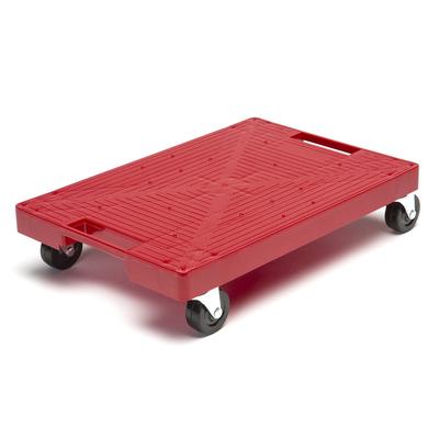 Krowne KR-4000 Rectangular Keg Dolly - 16" x 11", Plastic, Red