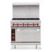 American Range AR12-4B-SB 36" 4 Burner Commercial Gas Range w/ Griddle & Storage Base, Liquid Propane, Stainless Steel, Gas Type: LP