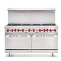 American Range AR-48G-2B-NN 60" 2 Burner Commercial Gas Range w/ Griddle & (2) Innovection Ovens, Natural Gas, Stainless Steel, Gas Type: NG