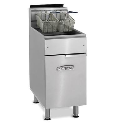 Imperial IFS-75-OP Commercial Gas Fryer - (1) 75 lb Vat, Floor Model, Natural Gas, 175, 000 BTU, Stainless Steel, Gas Type: NG
