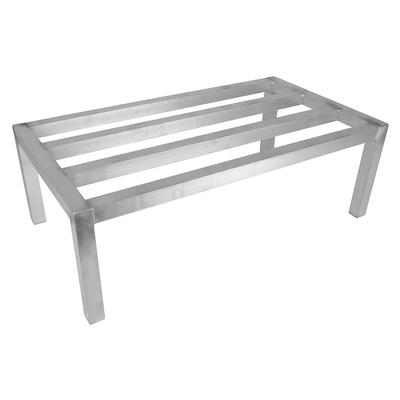 John Boos ALJB362412 36" Stationary Dunnage Rack w/ 1500 lb Capacity, Aluminum, 1,500 lb Capacity, Welded Aluminum, Silver