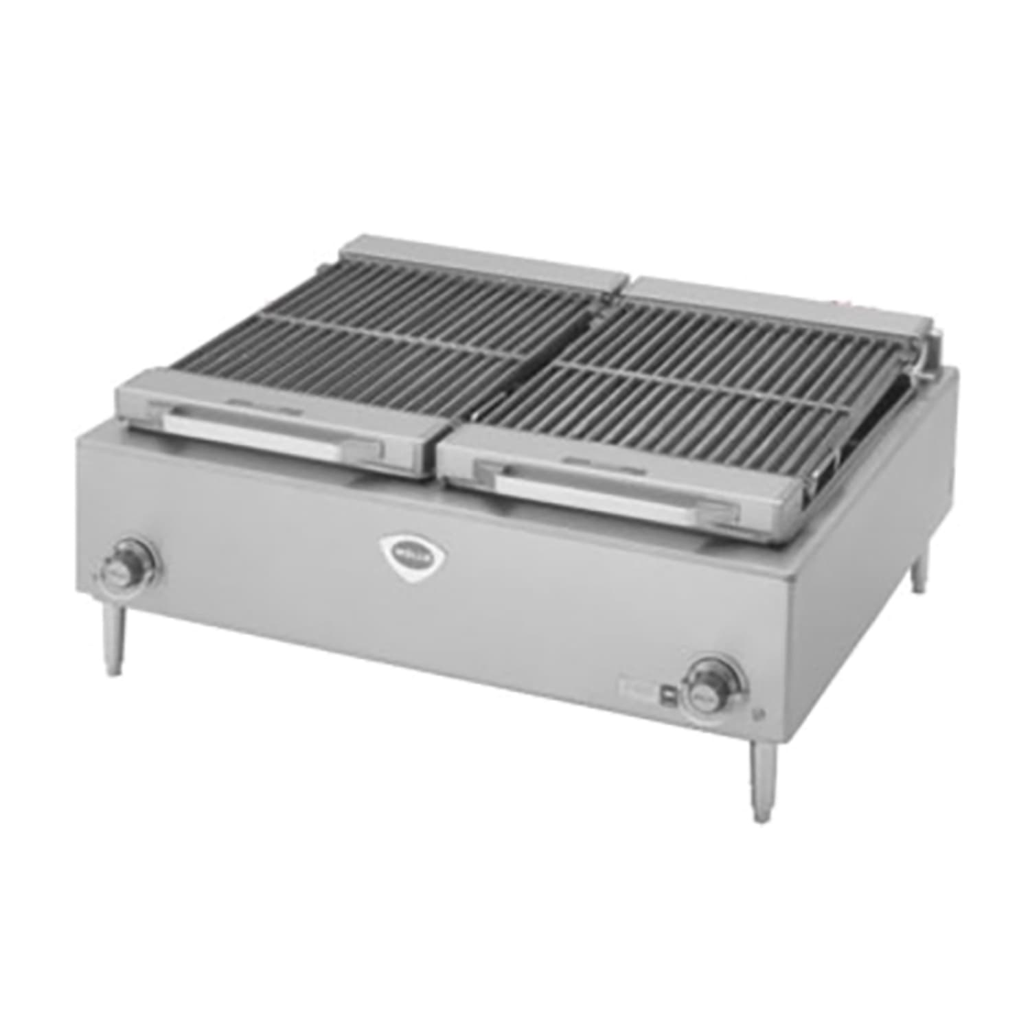 Wells B-50 208 1/3 (5H-B50-208) 36 Charbroiler w/ Cast Iron Grates, 208v, Stainless Steel - Wells