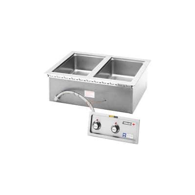 Wells MOD-200 Drop-In Hot Food Well w/ (2) Full Size Pan Capacity, 208-240v/1ph/3ph, Stainless Steel