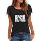 We Will Rock You t-shirt Casual in nappa di cotone da donna Queen Rock Band Tees manica corta