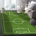 Sports Grass Football Field Carpet for Living Room Home Decor Children's Play Anti-slip Large Area