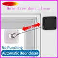 Serratura e chiudiporta automatico per porta scorrevole senza punzonatura | Supporto adesivo senza trapano per porte in vetro/patio | Cassaforte a prova di bambino e per animali domestici