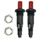 2pcs Gas Heater Outlet Piezo Plug Button Igniter Gas Heater Igniter Spark Plug For Outdoor Camping