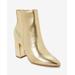 Boston Proper - Gold Yellow - Metallic Pointed Toe Bootie - 6.0