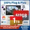 Spiel-TF-Karte für ROG ALLY/Rog ALLY X/Wins Handheld/PC Playnite & Retrobat Spielekonsole 52400+AAA/Retro-Spiele für PS3/PS2/Switch