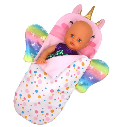 Schlafsack Und Auge Maske Fit Für 32-35cm Baby Nenuco Puppe 13inch 14Inch Puppen Zubehör
