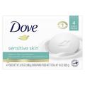 (Pack Of 4 Bars) Dove Unscented Beauty Soap Bar: Sensitive Skin. Hypo-Allergenic & Fragrance Free. 25% Moisturizing Lotion & Cream! Great For Hands Face & Body! (4 Bars 3.5Oz Each Bar)